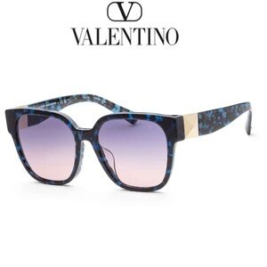 Valentino Women's Va4111 55Mm Sunglasses, Blue